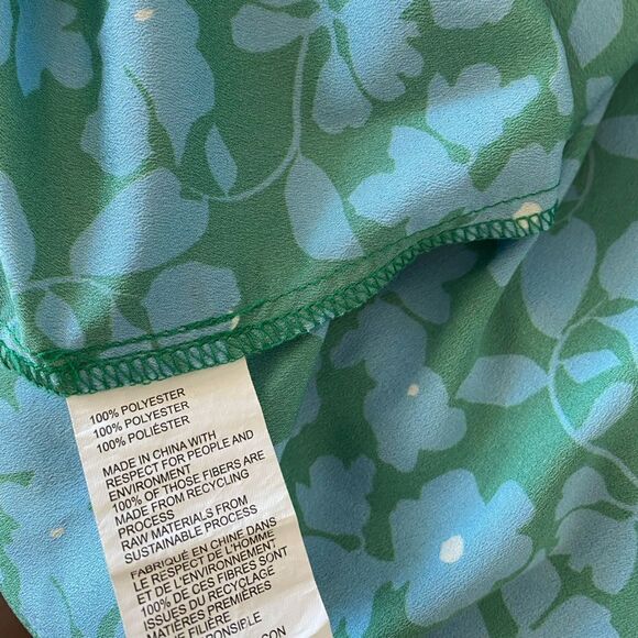 Derek Lam Collective Floral Popover Midi Dress - Picture 6 of 7